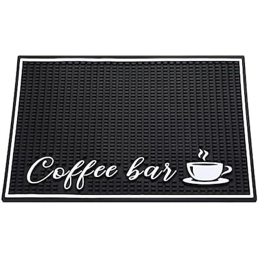 Sieral Stylish Bar Mat for Countertop 18 x 12 Inches 1 cm Thick Service Mat for Coffee Maker Kitchen Counter Dish Drying Spills Bar Accessories for Restaurants