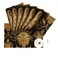Loom and Mill Luxury Chenille Placemats Set of 6 Classic Damask Jacquard Table Place Mats for Dining Table Kitchen Halloween Holiday Banquet Decoration DoubleLayer Dining Table Mats12x18 Black