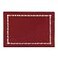 Grelucgo Handcrafted Solid Color Dining Table Placemats DoubleHemstitched Burgundy 12 x 18 Placemats Set of 4
