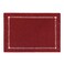 Grelucgo Handcrafted Solid Color Dining Table Placemats DoubleHemstitched Burgundy 12 x 18 Placemats Set of 4