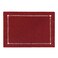 Grelucgo Handcrafted Solid Color Dining Table Placemats DoubleHemstitched Burgundy 12 x 18 Placemats Set of 4