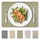 DASCO Andie Home Rectangle Placemats for Kitchen Table and Dining Room 6Piece Set HeatResistant and Surface Washable Placemat Sage Green 17x12