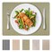 DASCO Andie Home Rectangle Placemats for Kitchen Table and Dining Room 6Piece Set HeatResistant and Surface Washable Placemat Sage Green 17x12