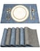 SUEH DESIGN Leather Placemats Set of 6 Reversible Table Mats Heat Resistant Waterproof NoSlip Place Mats for Dining Table Kitchen Parties