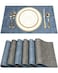SUEH DESIGN Leather Placemats Set of 6 Reversible Table Mats Heat Resistant Waterproof NoSlip Place Mats for Dining Table Kitchen Parties