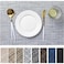 LEXMORE Placemats Set of 4 VinylPlastic Woven Place Mats for Kitchen Table IndoorOutdoor Washable Placemat Wipeable Dining Table MatsGray