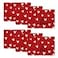 Artoid Mode Red Love Placemats Set of 6 12x18 Inch Seasonal Anniversary Holiday Table Mats for Party Kitchen Dining Decoration