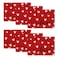 Artoid Mode Red Love Placemats Set of 6 12x18 Inch Seasonal Anniversary Holiday Table Mats for Party Kitchen Dining Decoration