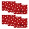 Artoid Mode Red Love Placemats Set of 6 12x18 Inch Seasonal Anniversary Holiday Table Mats for Party Kitchen Dining Decoration