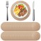 Mifoci 100 Pieces Burlap Placemats Bulk 1378 Inches Burlap Round Reusable Placemats Brown Table Mats Circle Rustic Table Decorations for Wedding Fall Christmas Dinner Holiday Farmhouse Supplies