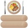 Mifoci 100 Pieces Burlap Placemats Bulk 1378 Inches Burlap Round Reusable Placemats Brown Table Mats Circle Rustic Table Decorations for Wedding Fall Christmas Dinner Holiday Farmhouse Supplies