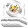 KesaPlan 100PCS Round Silver Placemats 13 Disposable Paper Placemats for Dining Table Mirrored Silver Charger Place Mat for Kitchen Banquet Table Setting Wedding Birthday Dinner Party Decor