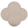 WENFOME Set of 4 Round Woven Placemats138 inch Plate Chargers Thick Place Mats Cotton Braided Tablemats Rattan Brown Table Mats Weave Placemats for Table Decoration