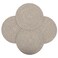 WENFOME Set of 4 Round Woven Placemats138 inch Plate Chargers Thick Place Mats Cotton Braided Tablemats Rattan Brown Table Mats Weave Placemats for Table Decoration