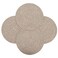 WENFOME Set of 4 Round Woven Placemats138 inch Plate Chargers Thick Place Mats Cotton Braided Tablemats Rattan Brown Table Mats Weave Placemats for Table Decoration