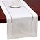 Grelucgo Set of 4 Handmade Hemstitched White Table Placemats 12x18 Inch