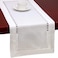 Grelucgo Set of 4 Handmade Hemstitched White Table Placemats 12x18 Inch