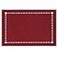 Grelucgo Handmade Hemstitched Polyester Rectangle Table Placemats 12x18 inch Set of 4Cranberry
