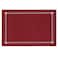 Grelucgo Handmade Hemstitched Polyester Rectangle Table Placemats 12x18 inch Set of 4Cranberry