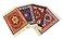 Wovenrugs Turkish Rug Coasters Set of 4 CarpetStyle Drink mats with Fringe NonSlip Backing Decorative Home Accent Dining Accessory