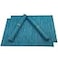 WAZAIGUR Placemats Set of 6 for Dining Table HeatResistant Washable Place Mats Woven Vinyl Kitchen Table Mats Easy to CleanBlue
