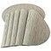 WAZAIGUR PlacematsRedA Imitation Bamboo Oval Woven Vinyl Heat Resistant Placemats Washable Table Mats for Kitchen Table Set of 6Cream