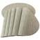 WAZAIGUR PlacematsRedA Imitation Bamboo Oval Woven Vinyl Heat Resistant Placemats Washable Table Mats for Kitchen Table Set of 6Cream