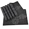 Gugrida Luxury Black Placemats Set of 6 Crossweave Woven Vinyl Placemat for Dining Table Heat Resistant NonSlip Kitchen Table Mats Easy to Clean