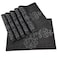 Gugrida Luxury Black Placemats Set of 6 Crossweave Woven Vinyl Placemat for Dining Table Heat Resistant NonSlip Kitchen Table Mats Easy to Clean