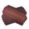 Gugrida Exquisite Woven Vinyl Placemats for Dining Table Heat Resistant PVC Table Mats Pack of 6 Red