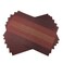 Gugrida Exquisite Woven Vinyl Placemats for Dining Table Heat Resistant PVC Table Mats Pack of 6 Red
