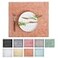 MODERN-TWIST moderntwist 14 x 16 Silicone Placemat BPA PVCFree Table Mat Dishwasher Safe Linen Print in Tangerine Pack of 1