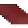 PIGCHCY PlacematsWashable Durable Woven Vinyl Placemats for Dining TableHeat Resistant Plastic Placemats Set of 6 18 x 12 inchesBurgundy Red
