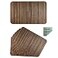 Red-A RedA Dining Table Placemats Set of 6 HeatResistant Wipeable Table Mats for Kitchen Table Decoration Waterproof Vinyl Placemats Easy to CleanBrown