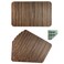 Red-A RedA Dining Table Placemats Set of 6 HeatResistant Wipeable Table Mats for Kitchen Table Decoration Waterproof Vinyl Placemats Easy to CleanBrown