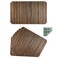 Red-A RedA Dining Table Placemats Set of 6 HeatResistant Wipeable Table Mats for Kitchen Table Decoration Waterproof Vinyl Placemats Easy to CleanBrown