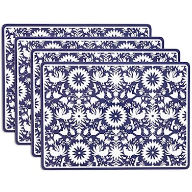 KAF Home Cork Placemats 16 x 12Inch Set of 4 Chateau Farmhouse Stencil