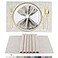 BETEAM Placemats Set of 6 Woven Vinyl Placemat for Dining Table Washable Wipeable Kitchen Place Mats Durable Indoor Outdoor Table Mats