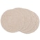 SHACOS Round Braided Placemats 15 inch Set of 4 Boho Woven Washable Kitchen Table Placemats for Home Wedding Party TBeige 4