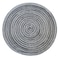 ADIDO EVA Round Placemats Set of 4 Heat Resistant Braided Place Mats 118 inch for Kitchen Table Black Grey