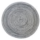 ADIDO EVA Round Placemats Set of 4 Heat Resistant Braided Place Mats 118 inch for Kitchen Table Black Grey