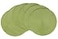 HODJOY Placemats Set of 6 Round Placemats for Dining Tables Washable Woven Placemats for Christmas 15 inch Pea Green