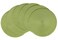 HODJOY Placemats Set of 6 Round Placemats for Dining Tables Washable Woven Placemats for Christmas 15 inch Pea Green