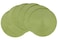 HODJOY Placemats Set of 6 Round Placemats for Dining Tables Washable Woven Placemats for Christmas 15 inch Pea Green