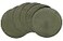 HODJOY Placemat Round Placemat for Dining Table Washable Woven Placemats for Christmas 15 inch Set of 6 Olive