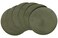 HODJOY Placemat Round Placemat for Dining Table Washable Woven Placemats for Christmas 15 inch Set of 6 Olive