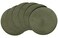 HODJOY Placemat Round Placemat for Dining Table Washable Woven Placemats for Christmas 15 inch Set of 6 Olive