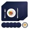 APLKER Placemats Set of 6 Waterproof Faux Leather Table Mats with Coaste