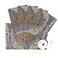 Loom and Mill Luxury Damask Placemats Set of 4 Traditional Jacquard Table Place Mats for Dining Table Kitchen Room Holiday Banquet Decoration Double Layer Dining Table Mats12x18Grey Blue