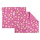 FUN KINS Funkins Reusable Cloth Placemats for Kids Lunch Boxes Reusable EcoFriendly 15x13 2ply Thick Absorbent Machine Washable Set of 2 Placemats Pink Butterflies